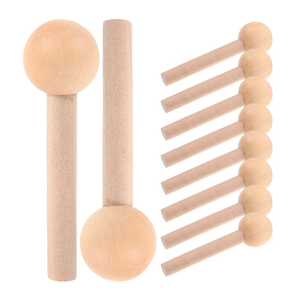 

10 Pcs Matchstick Accessories Wood Screw Pegboard Hooks Hanger for Wooden Shaker