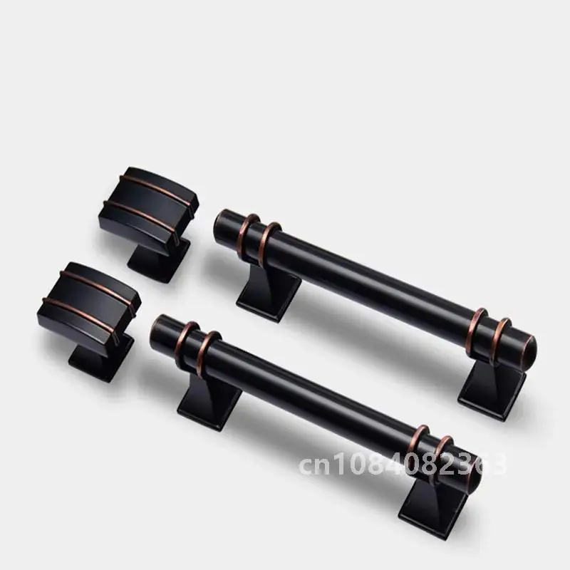 

Handles Black for Furniture Cabinet Handles Drawer Knobs and Handles Zinc Alloy Kitchen Handle Cupboard Pull Furniture Hardware