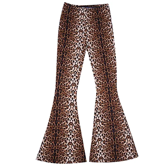 High Look Women Women Leopard Animal Print Waist Leopard Pants Long Pants Pants Casual Pants For Women 4