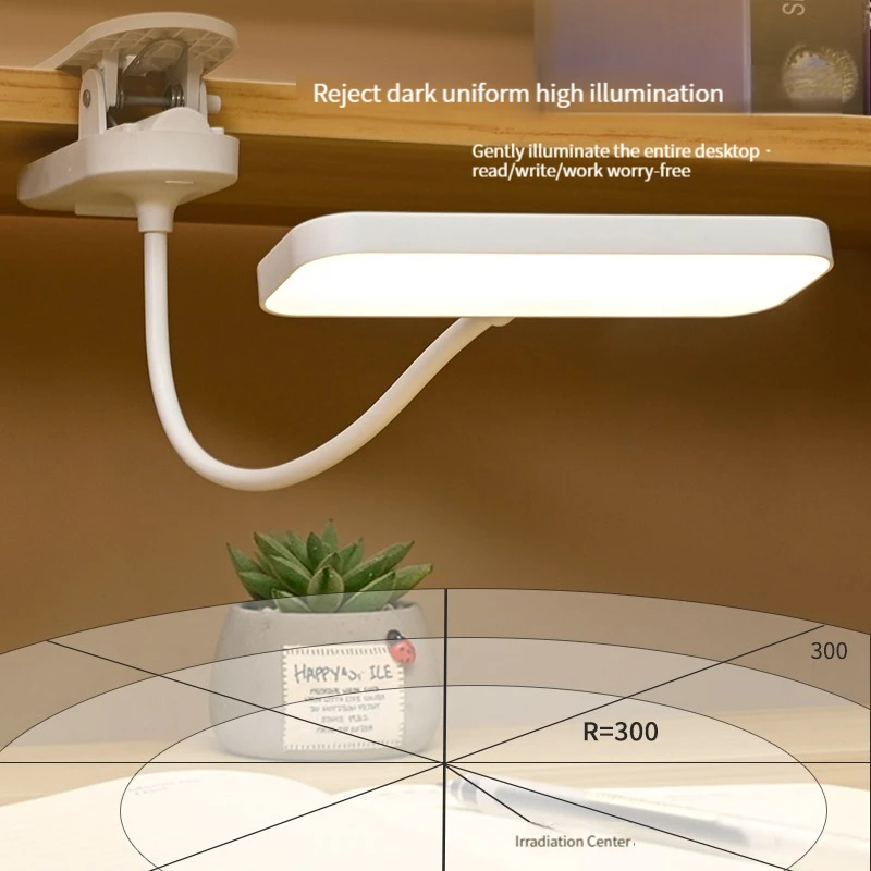 Clip-On Desk Lamp with Eye Care