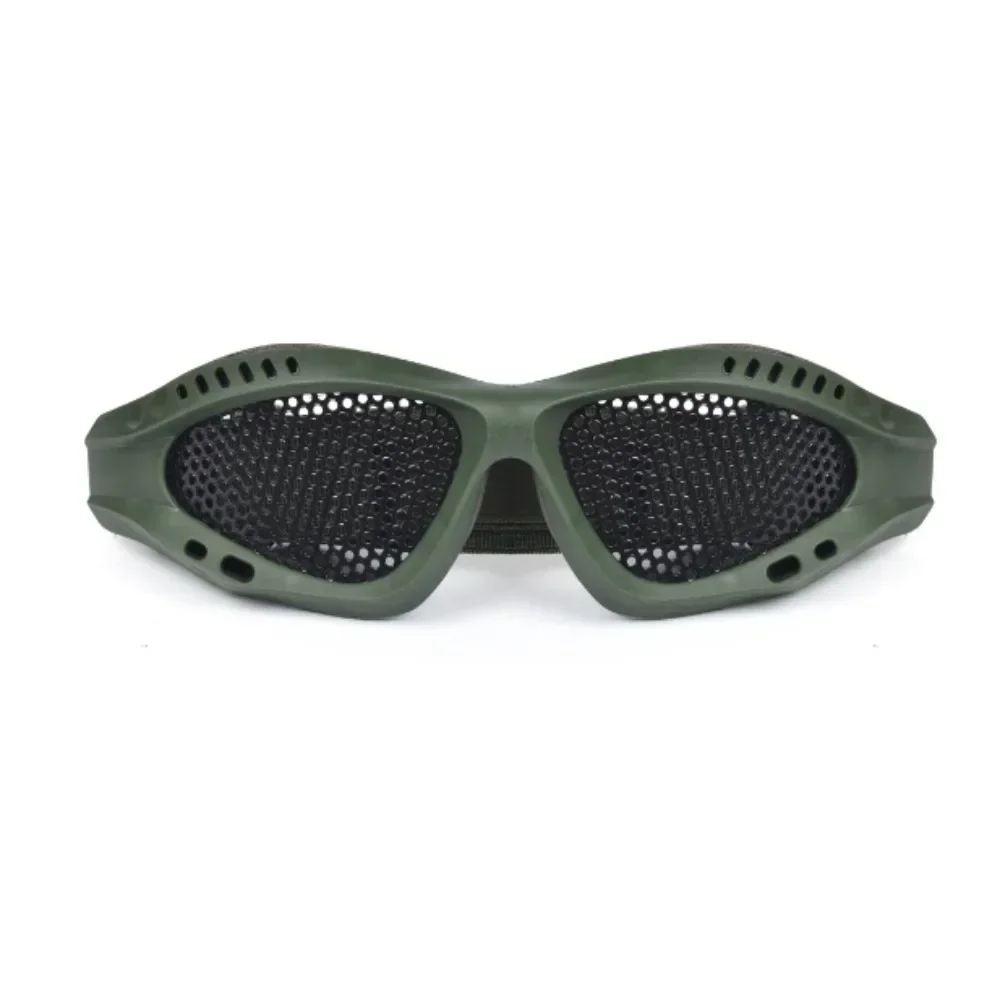 1PC Outdoor Tactical Safety Goggles Anti Fog with Metal Mesh/PC Len for Paintball