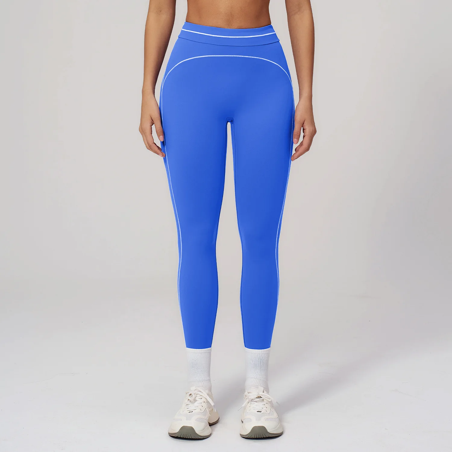 Leggings Cross Waist Workout Leggings Woman Soft Yoga Pants Running Gym Tight Pants Push Up High Waist Sports Leggings Women 4