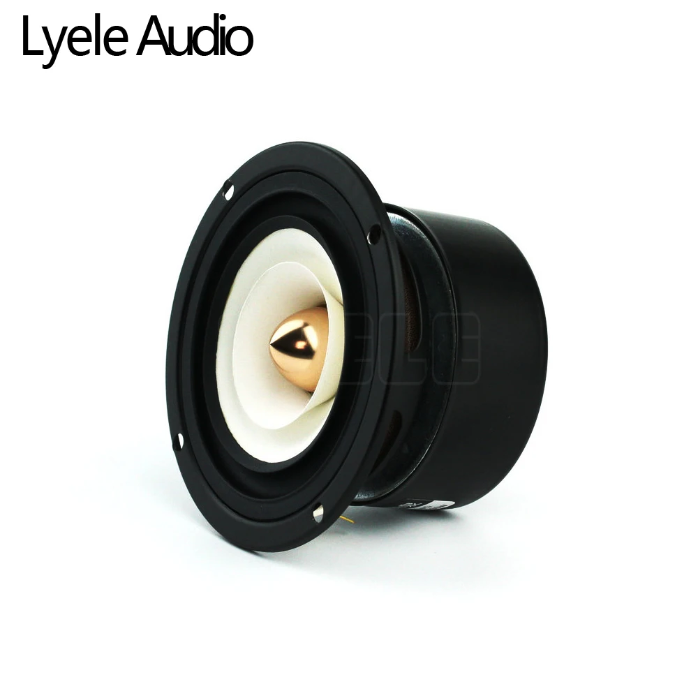 Lyele Audio 3 inch Full Range Speaker 15W HiFi Home Portable Bookshelf Speaker Car Amplifier Home Theater DIY