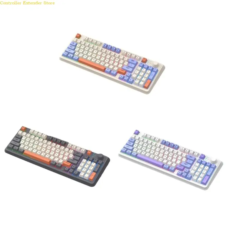 

Механическая клавиатура, 94 клавиши, игровая клавиатура с RGB-подсветкой для ПК, ноутбуков, геймеров