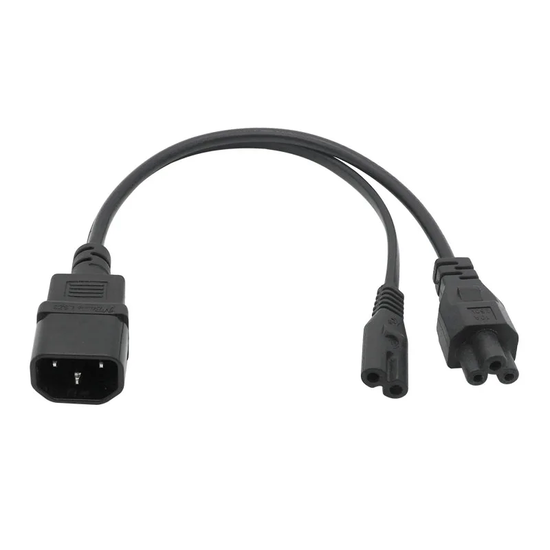 Tomada Masculina do Iec 320 C14 a 2xc13 c5 c7 c8 C13 tipo Fêmea y Cabo de Alimentação do Divisor C14 a Maneiras Cabo Adaptador de Alimentação C13 250v 10acable - Imagem 5