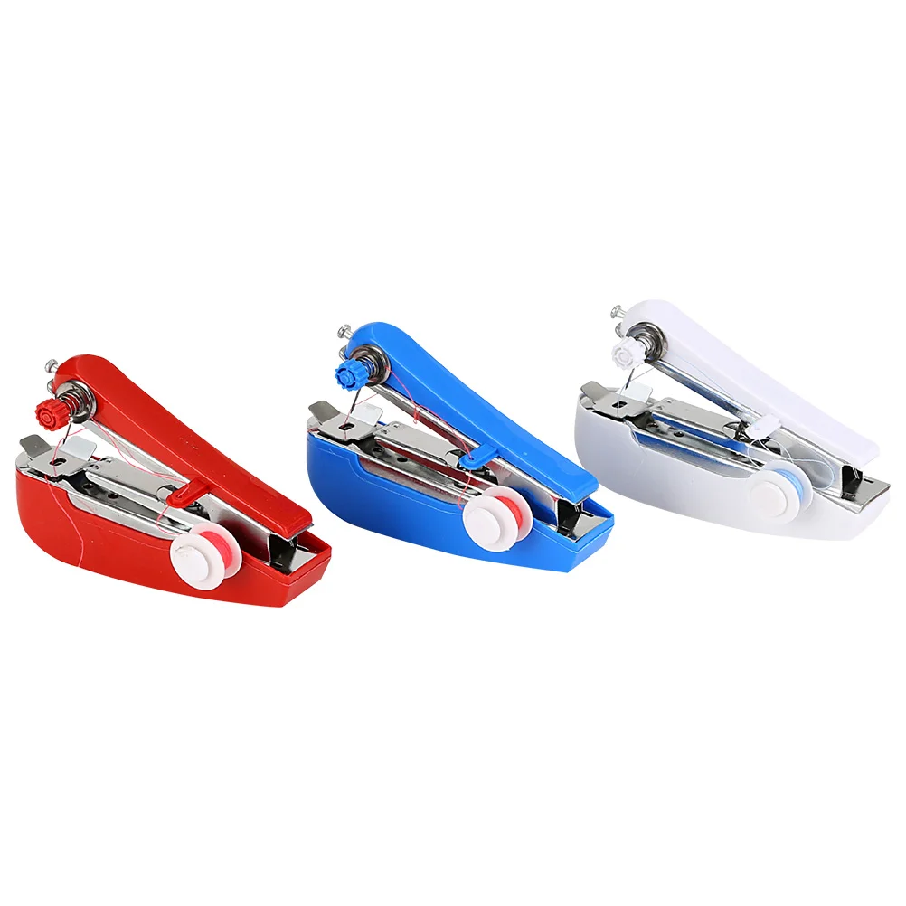 

3 Pcs Small Sewing Machine Crafting DIY Lightweight Portable Handheld Metal Travel Mini
