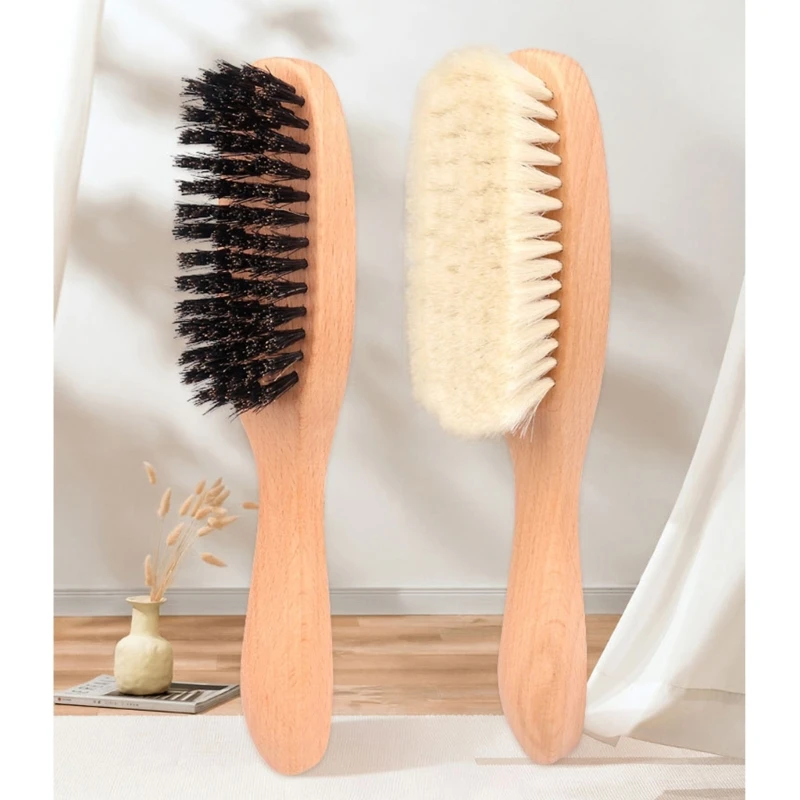 

Парикмахерская щетка для выцветания волос, щетка для стрижки шеи, щетка для чистки, профессиональная мужская щетка для бороды с