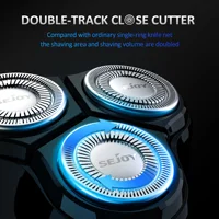 2 in 1 Electric Shaver 3D Men  Razor Beard Trimmer With LCD Display IPX7 Waterproof USB Rechargeable Electric Shaving Machine 2
