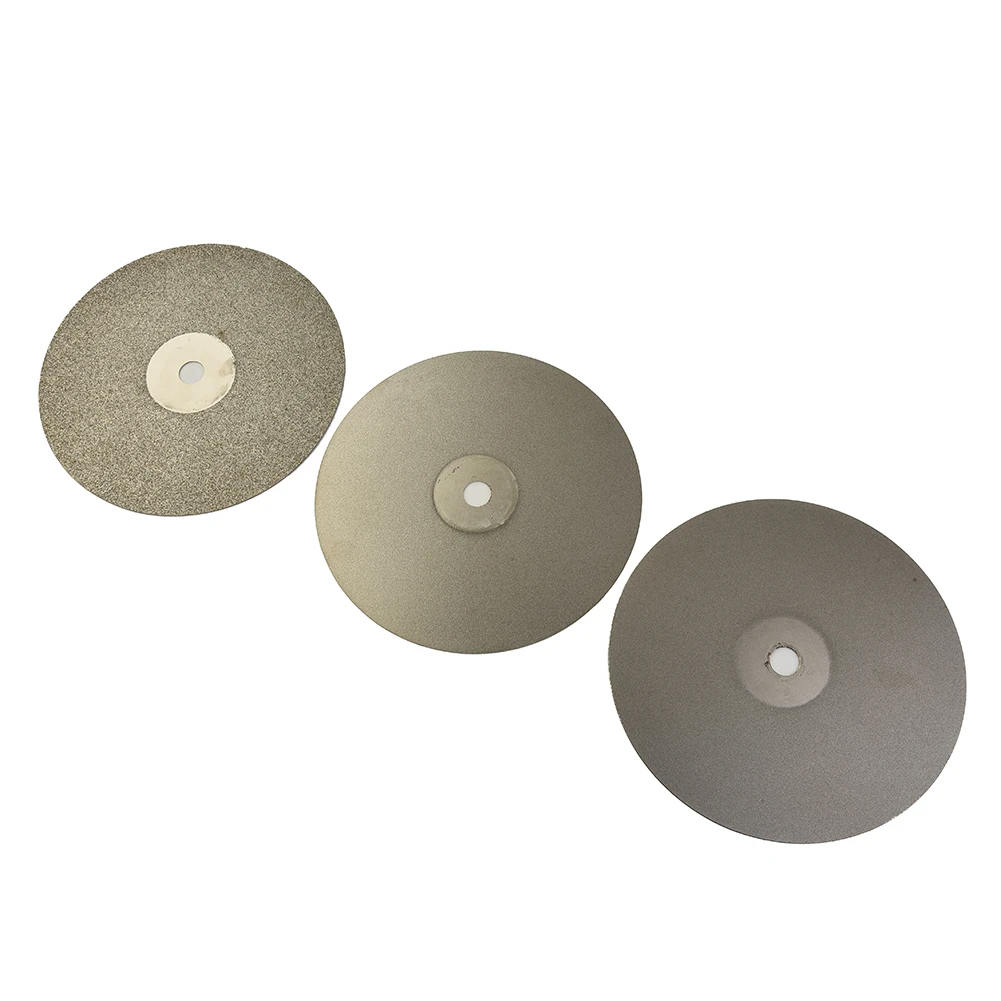 

3Pcs 6''/150mm Diamond Coated Grinding Wheel Abrasive Disc 80/240/400 Grit Flat Lap Polishing Grind Wheel For Jewelry Glass Rock