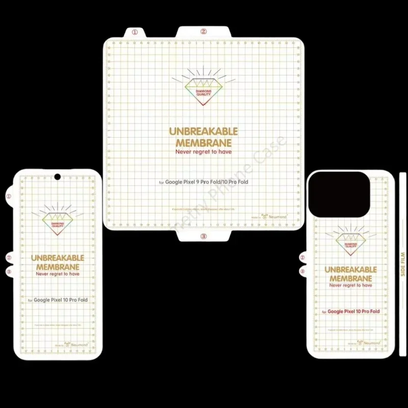HD Matte Screen Protector, Unbreakable Membrane Soft Hydrogel Film, Front & Inner Hinge Cover
