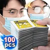 10/100PCS Individual Packing Cleaning Cloth Portable High Quality Glasses Cleaner Eyewear Cloth Len Phone Screen Cleaning Wipes 2