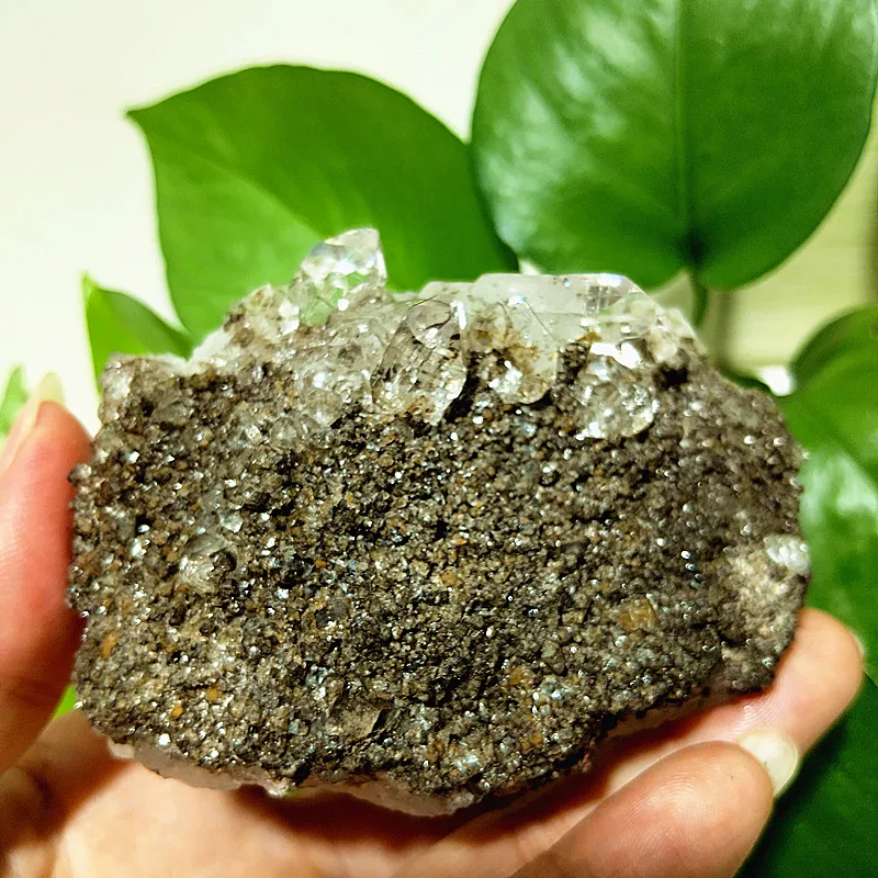 Natural Stones Epidote Srystal Symbiotic Ore Standard Meditation Energy Feng Shui Crystal Room Ornament 4