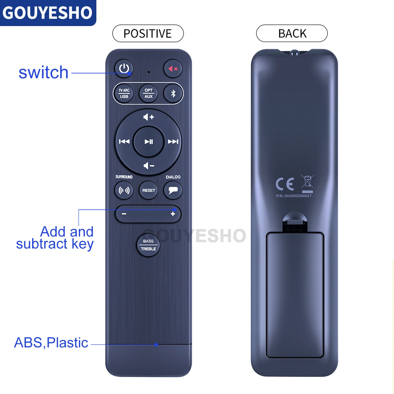 크리에이티브 스테이지 V2 2.1 채널 160W 블루투스 사운드바용 리모컨
