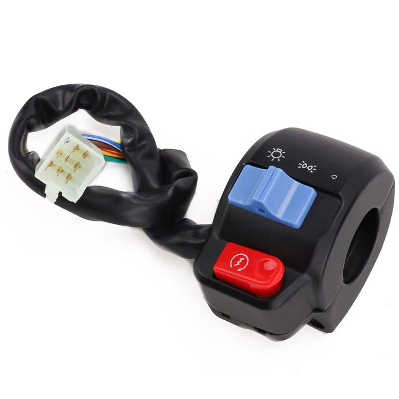 Aluminum 22mm Motorcycle Horn Button Turn Signal Button Switch Control Electric Bike Scooter Handlebar Switch For Gy6 50cc 125cc