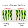 50Pcs 4" IBOUNFOX Archery Arrow Turkey Feather Fletching Left Wings 4 Inch for Bow Arrow Shaft Vanes DIY Shield 3