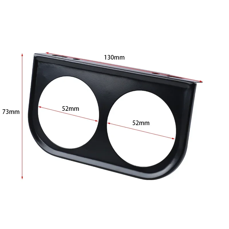 52MM Universal One/Two/Three Auto Modified Meter Cup Car Gauge Holder for 2-Inch Triple /Double/ Single Hole Meter Chrome car meters holder