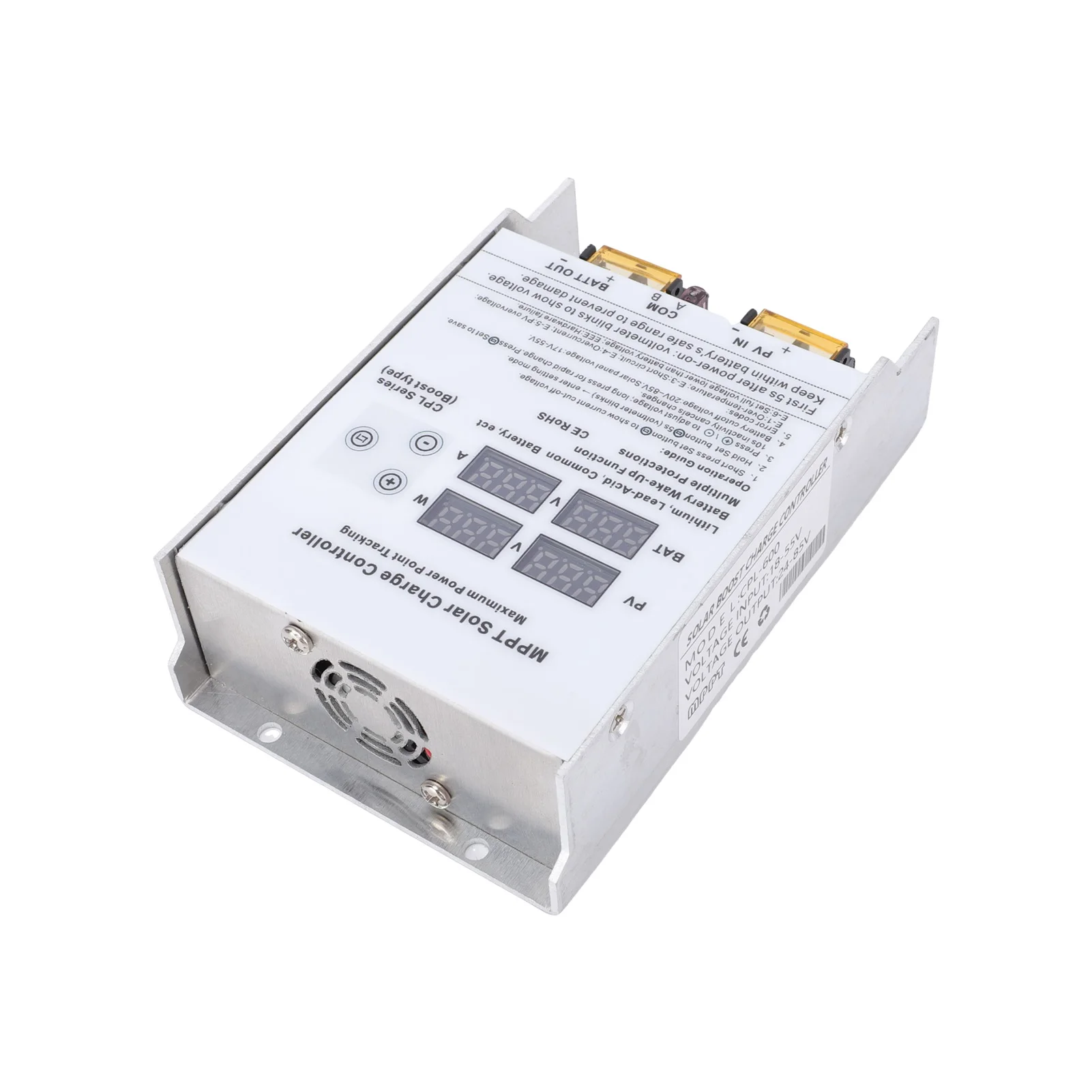 600W MPPT 태양광 충전 컨트롤러 부스트 레귤레이터 LED 디스플레이 24V 36V 48V 60V 72V 다중 배터리 골프 카트용 고효율
