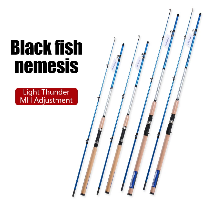 Da Wu Lu Ya Pole Mh Lightning Adjusting Rod Straight Handle Fishing Rod Anchor Long-Range Fishing Gear