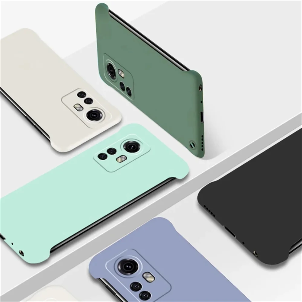 Ultra Slim Frameless Colorful Matte Phone Hard Cover