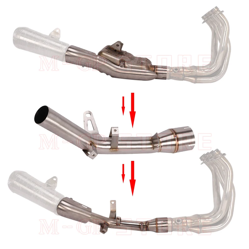Slip On For KAWASAKI Z900RS Z900 RS Motorcycle Exhaust Modify 51MM Muffler System Escape Moto Middle Link Pipe - Image 2