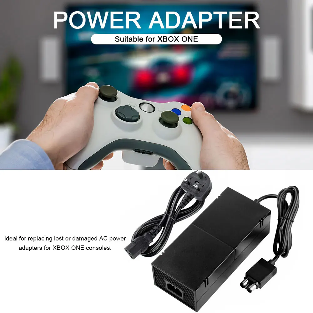 New Power Supply AC Adapter US/EU/UK Plug Adapter Power Charger For Xbox One Console AC Supply Brick Charger