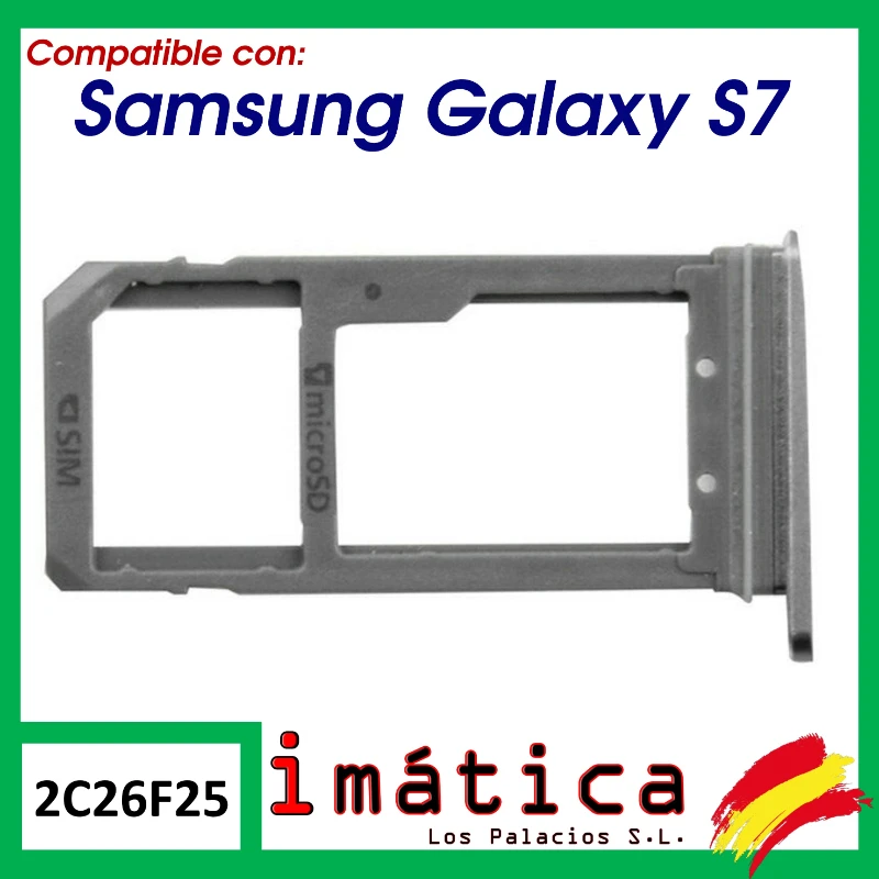 Лоток Sim / SD для Samsung S7 черный | Мобильные телефоны и аксессуары