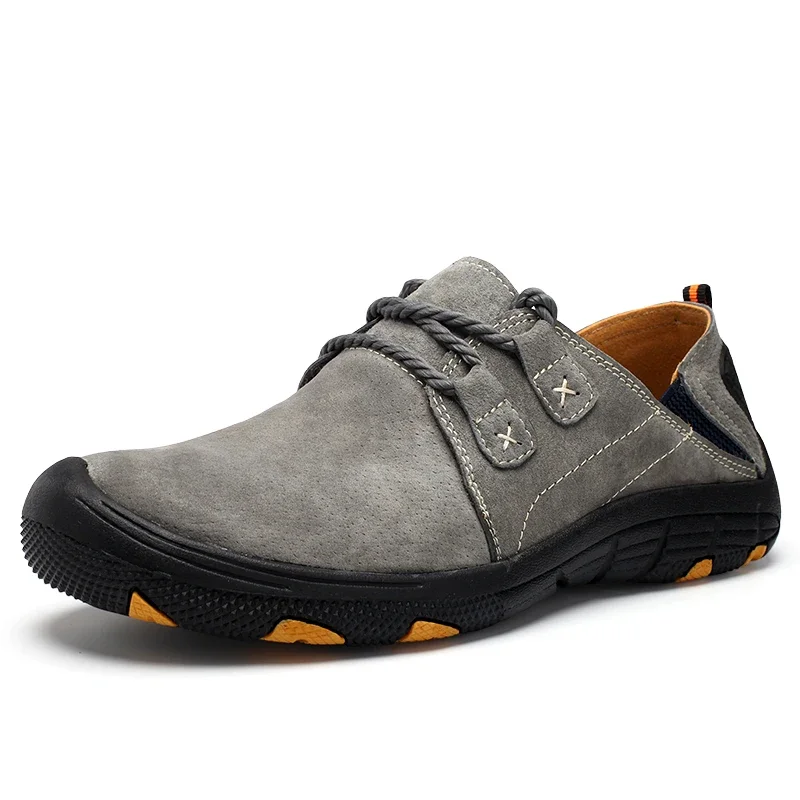 

New Men's Casual Shoes Plus Size Genuine Leather Men's Shoes Outdoor Men's Flat Shoes Breathable Fashion Sneakers Man Boat Shoes