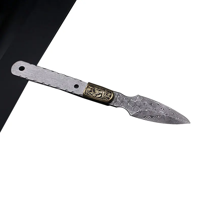 Thousand layer Damascus Steel Tea Needles semi-finished Blank Household DIY Teaware Accessories Hand Tool Parts