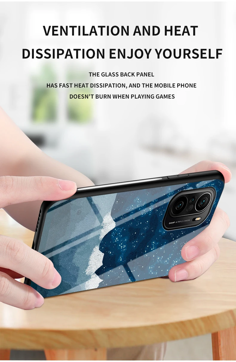 Poco X3 NFC X4 Pro Custodia DECLAREYAO Custodia rigida in vetro per Xiaomi Poco F4 GT F3 F2 Pro M3 M4 Custodia Cornice in silicone Ultra sottile_voghion.com