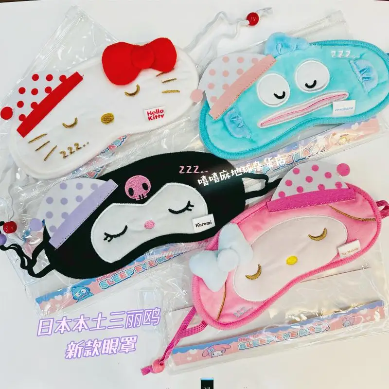 

Sanrio плюшевая Пижама для сна с закрытыми глазами век Hangyodon Kuromi Melody Hello Kittys аниме игрушки для детей кукла подарок
