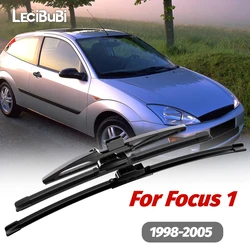 Premium Front & Rear Windshield Wiper Blades Set - High - Performance Windscreen Wipers Accessories - Focus 1 1998 - 2005 (3Pcs)