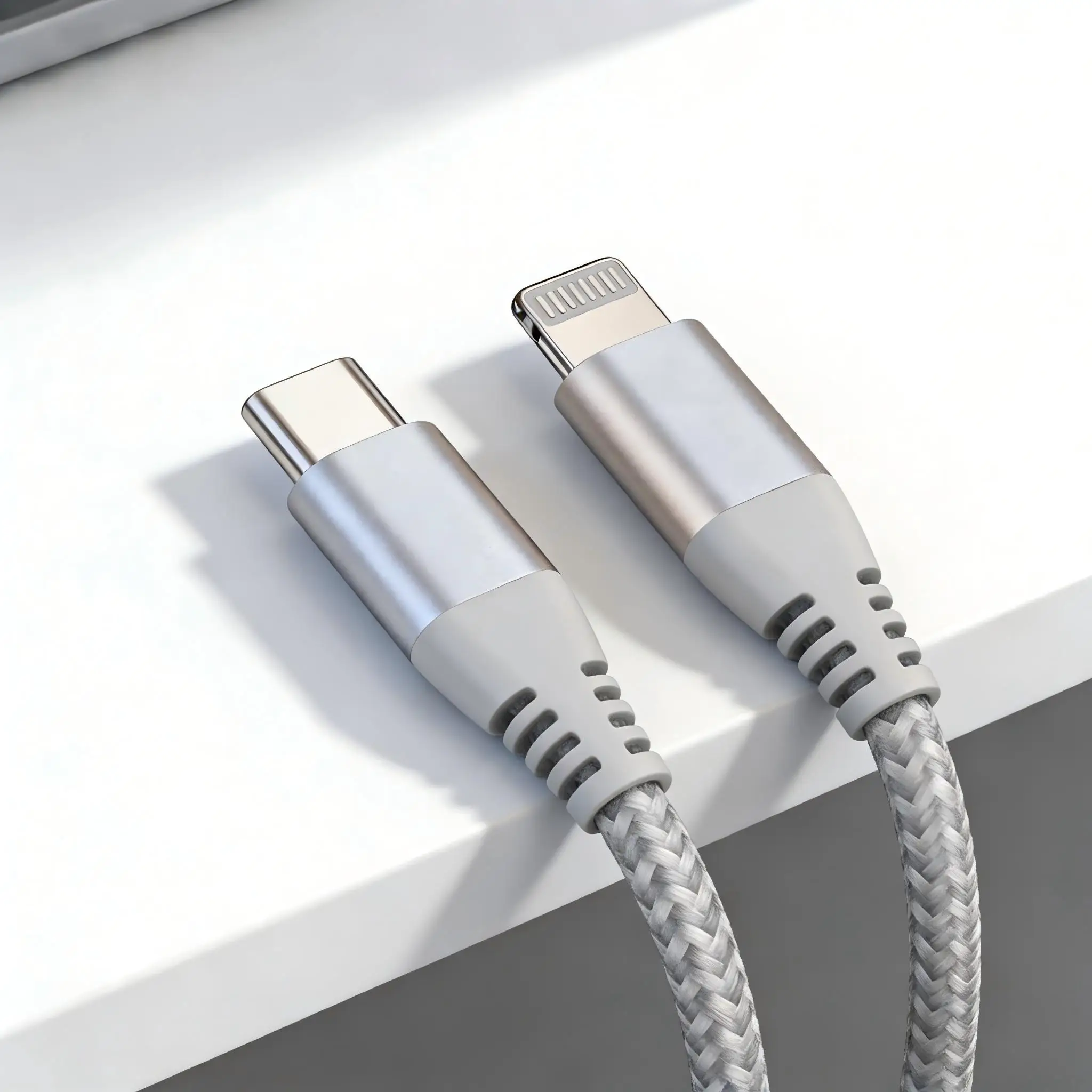 MFI Certified Fast Charging USB-C to Lightning Nylon Braided Cable, 20W Durable Power and Data Transfer Solution