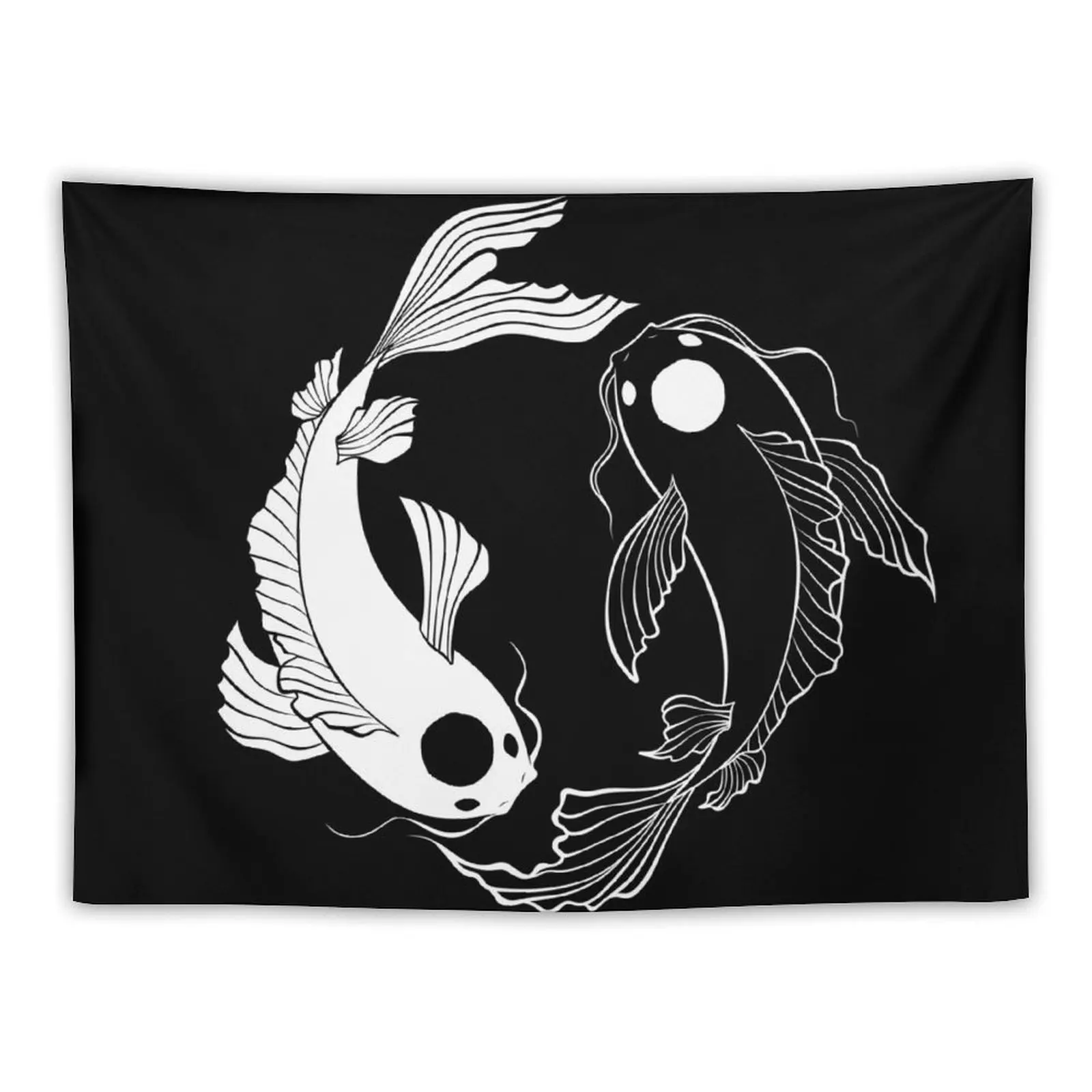 

Tui and La - Yin and Yang Koi Fish Tapestry Bedrooms Decor Decoration For Bedroom Home Decorating Decor Home Tapestry