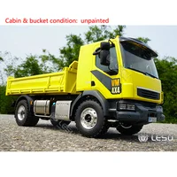 Toys LESU 1/14 4*4 RC Hydraulic Dumper Tipper Trucks Remote Control KIT Vehicle Model Motor Servo Light Sound System TH20393 2
