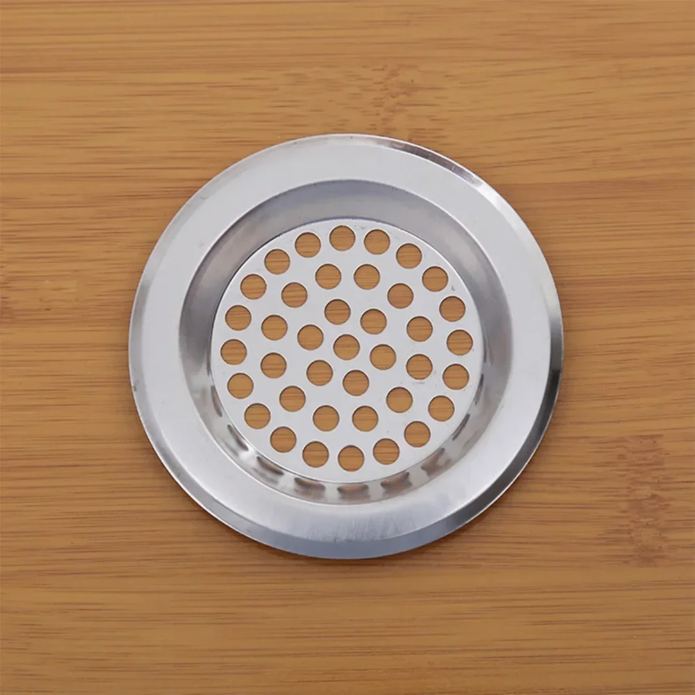 60/75mm In Diameter Stainless Steel Hair Filter Circle Vent Grille Cover Sink Strainer Stopper Mesh Sink Drain Colanders sink strainer,sink filter,kitchen sink strainer,hair drain catcher