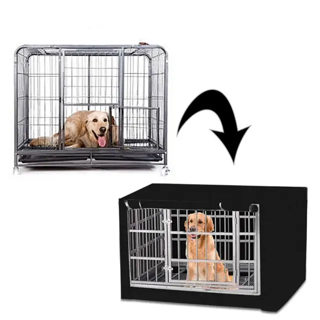 Dog Crates Cover 36/42inch Pet Kennels Cover with multiple crate types for Small Medium Dogs waterproof Oxford-Fabric 4