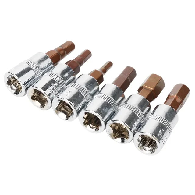 1/4 Inch Drive Hex Socket Bit Set 3mm 4mm 5mm 6mm 7mm 8mm Screwdriver Bits For Inner Hex Socket Hand Tools H3 H4 H5 H6 H7 H8 3