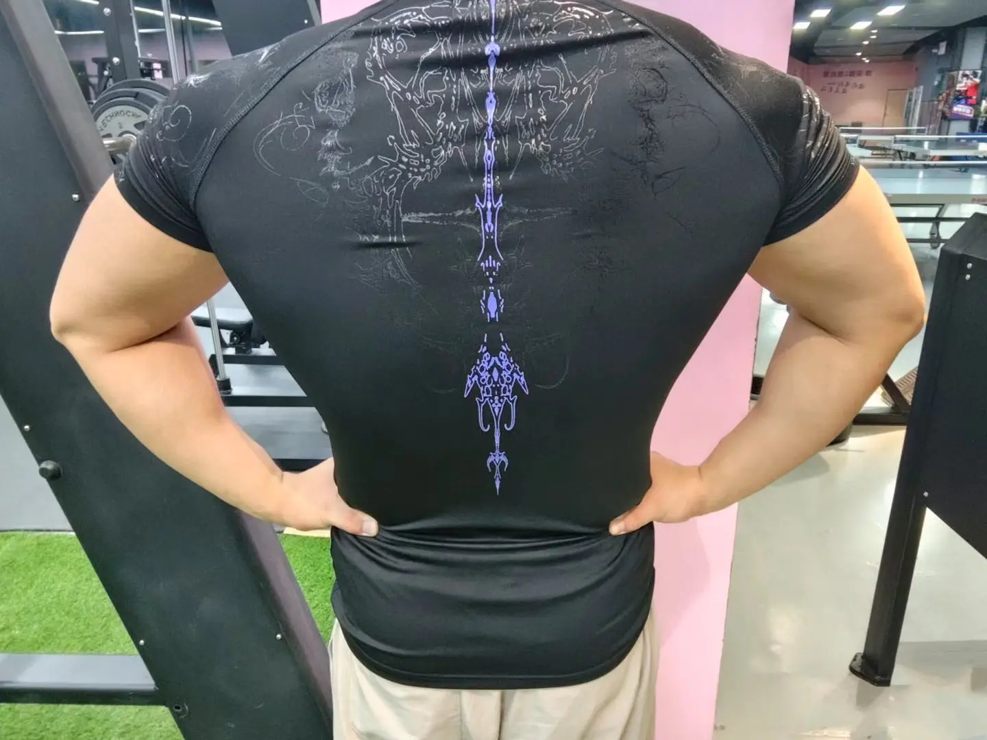 Abbigliamento fitness a compressione muscolare NUOVA maglietta da palestra traspirante ad asciugatura rapida da allenamento ad alta intensità da uomo dimagrante a maniche corte - immagine 5
