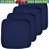 Waterproof Outdoor Cushion Covers Set of 4 Durable Fabric Fade Resistant Easy Installation Replacement Patio Furniture Seat 1