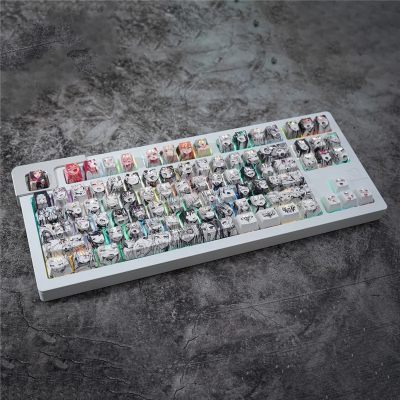 

Аниме OEM профиль механическая клавиатура Keycap мультяшный двухмерный 108 клавиш светильник Through PBT Материал сублимационный процесс