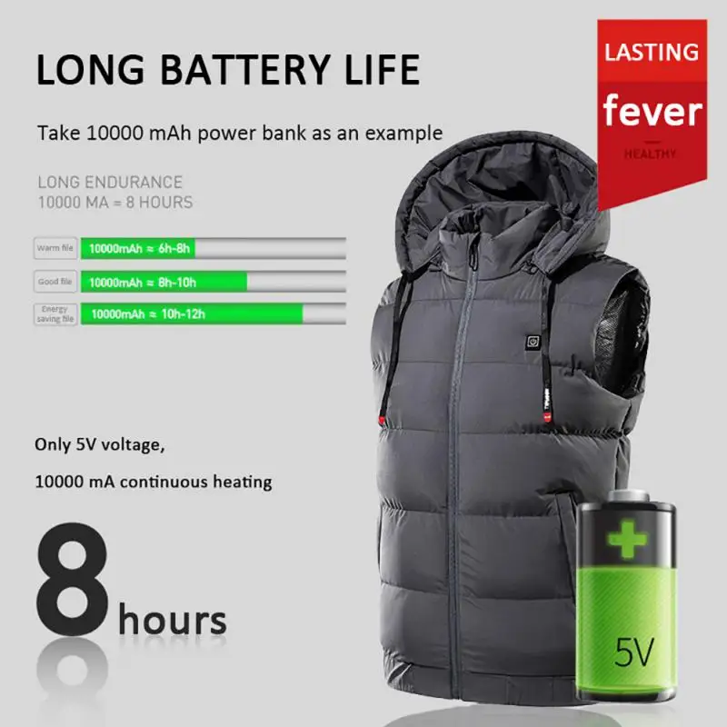 Heated Vest Men Women Heating Vest Thermal Usb Charging Vest Heating Warmer Pad Hiking Warm Outdoor Cloth Heated Jacket Vest