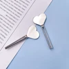 Stainless Steel Manual Toothpaste Squeezer Heart shaped Metal Dispenser Tube Squeezer Key Roller Set Bathroom Accessories 4