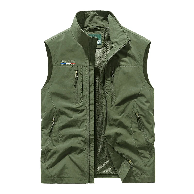 Fisherman Vest Personalized Multi Pockets nylon Cargoes Fishing Journalist Photography Camping Waistcoat