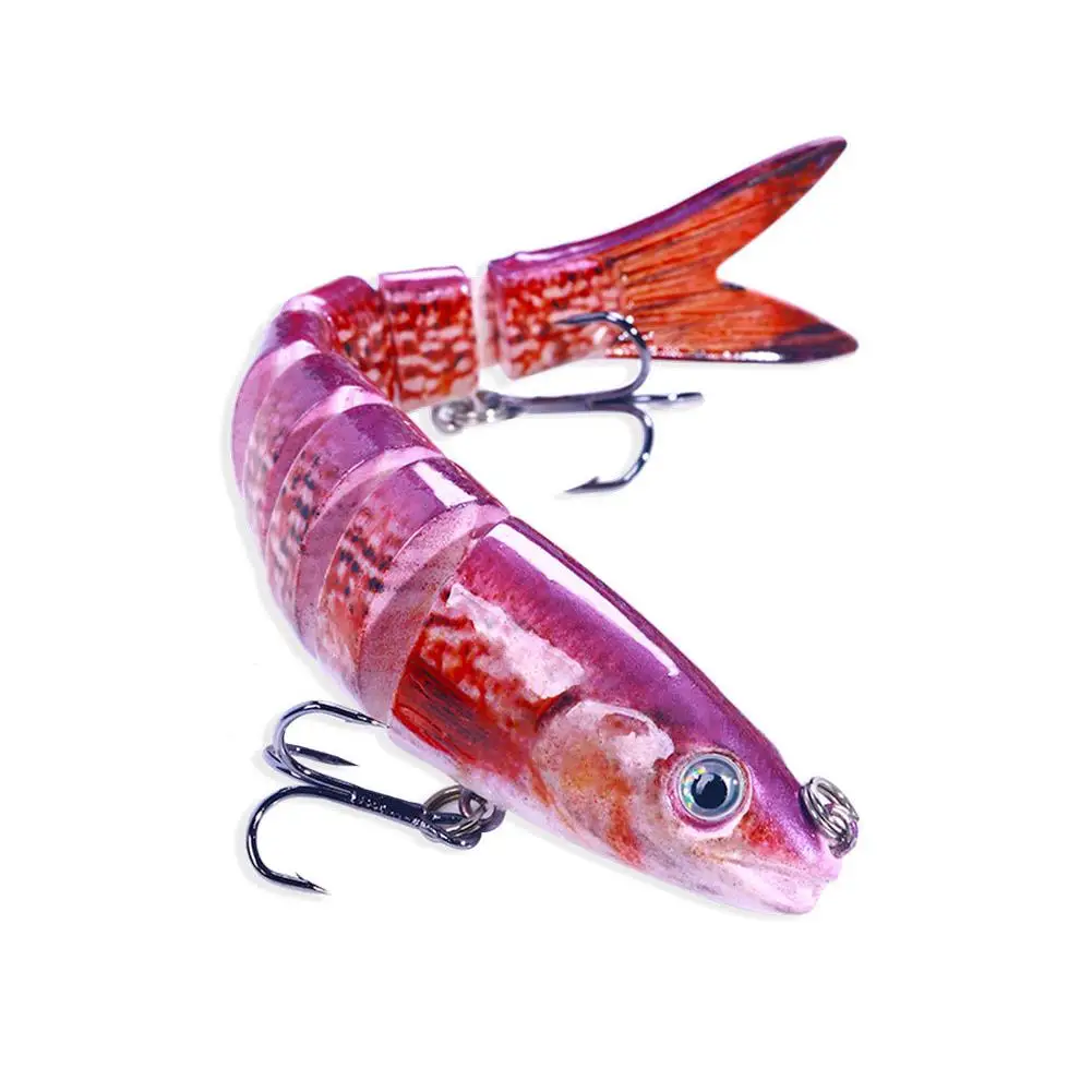 13,4 cm sinkende Wobbler, Angelköder, Gelenk-Kurbelköder, Swimbait, 8-Segment-harter künstlicher Köder für Angelgerät-Köder – Detail 21