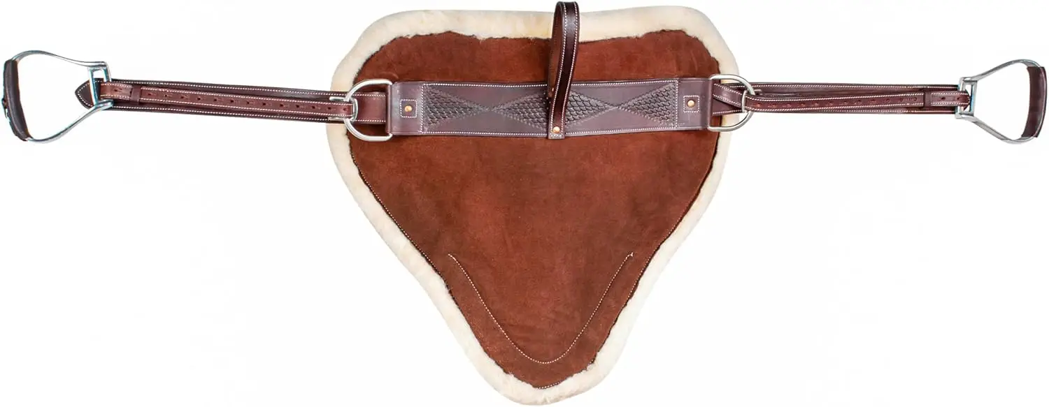 HORSE RIDING BAREBACK PAD PREMIUM TREELESS SADDLE LEATHER STIRRUPS COMFY HORSE SADDLE TACK
