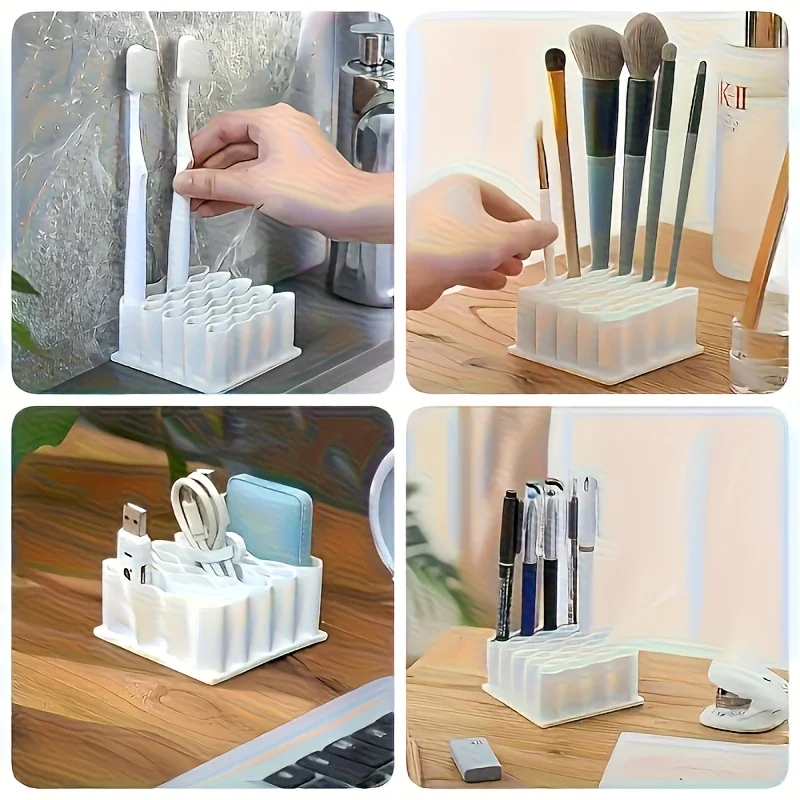Ointment Desktop Storage Box with 32 Compartments - Durable & Space-Saving Organizer