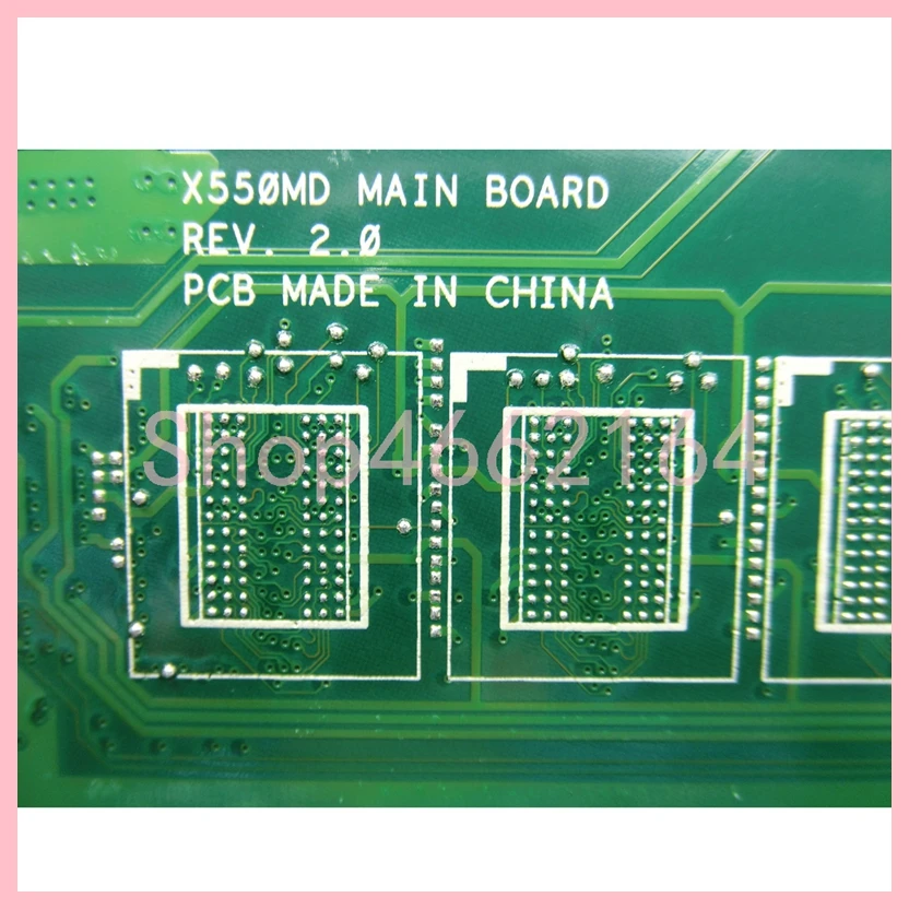 Placa-mãe do Portátil para Asus X550md com N2840 N3530 Cpu N3540 Gt820 920m 0g-ram X550m Y582m X550md X550mj X552m X552mj - Imagem 6