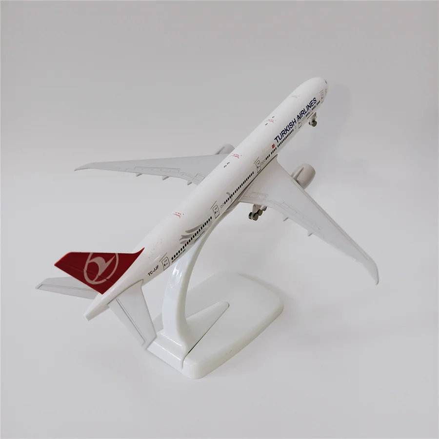 

19cm Alloy Metal AIR TURKISH Airlines Boeing 777 B777 B-2001 Airways Airplane Model Plane W Wheels Landing Gears Aircraft