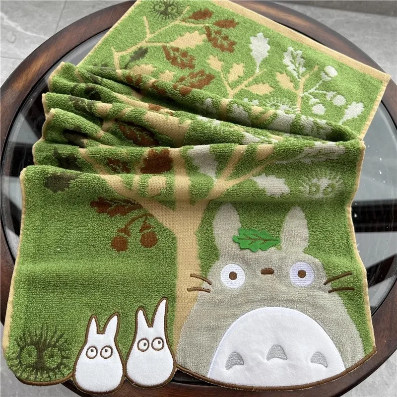 Miniso Cartoon Totoro Cotton Bath Towel Super Soft Home Bathroom Washing Hand Face Towel 6