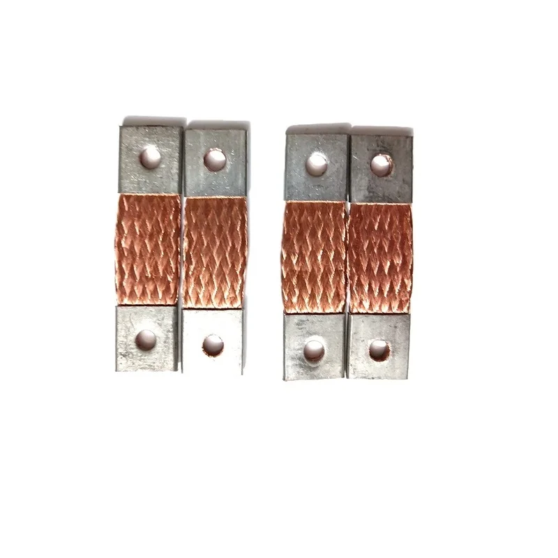 Barra de Ônibus de Cobre Flexível Trançado 57 mm Buraco Passo Central Conector Clipe Cinta Contato m6 para Células de Bateria de Lítio Lifepo4 Peças - Image 2